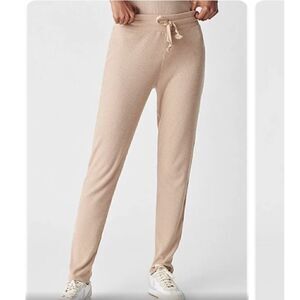 Faherty Women's Legend Rib Riva Slim Pants, Nomad, Size XL, NWT